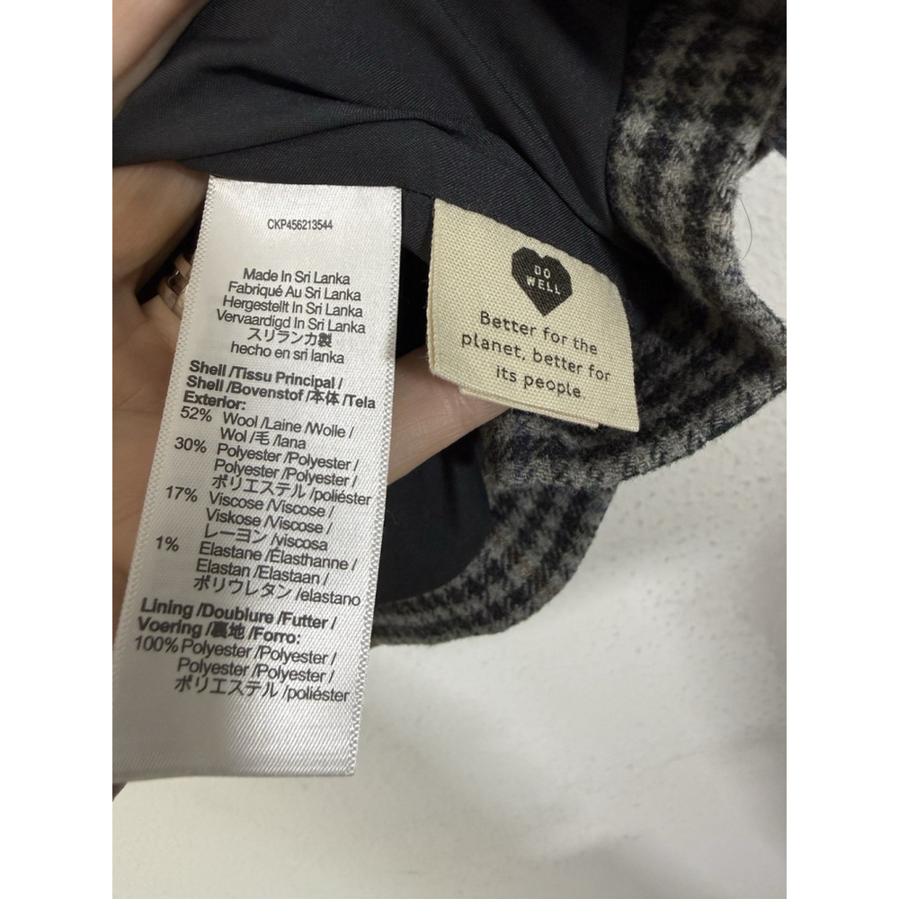 Madewell Dorset Plaid Wool Blend Blazer Size XL Women Oversized Academia Preppy - Picture 10 of 11